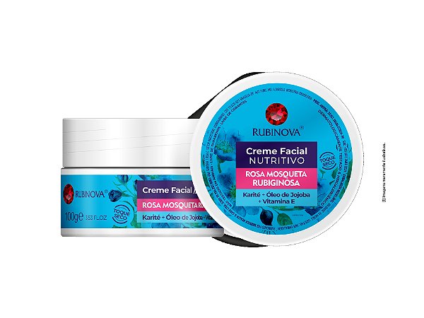 Creme Facial Nutritivo Rosa Mosqueta Rubiginosa Rubinova 100gr