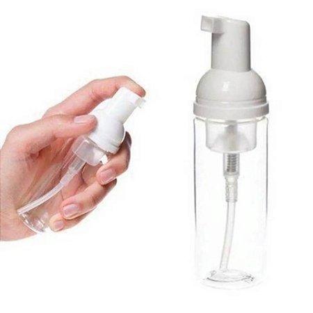 Frasco Plástico Pump Transparente Válvula Espumadora 50ml