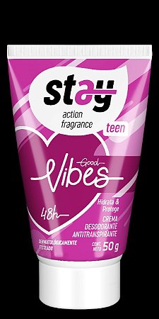 Creme Desodorante Antitranspirante Stay Teen Good Vibes 50gr