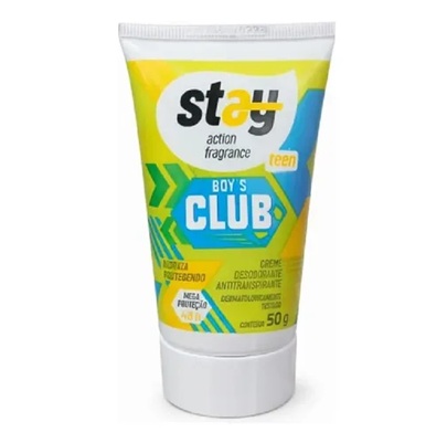 Creme Desodorante Antitranspirante Stay Teen Boys Club 50gr