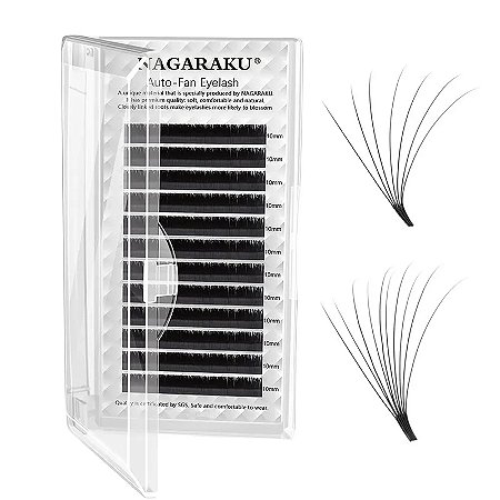 Cílios Nagaraku Auto Fan Eyelash 0,03 D Mix 8-15mm