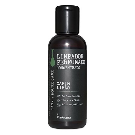 Limpador Perfumado Concentrado Capim Limão Via Aroma - 120ml