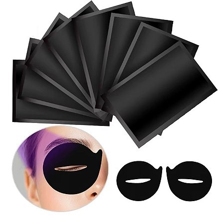 Pads Preto Extensão Cílios UV Led 10 unidades