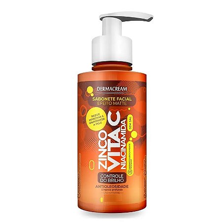 Sabonete Facial Vitamina C, Niacinamida e Zinco Dermacream 500ml