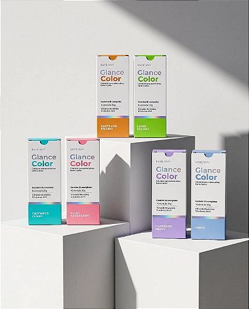 kit Tintura Glance Color para Sobrancelhas, Barba e Pelos