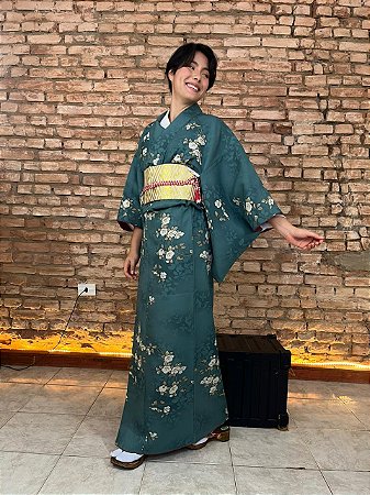 Kimono longo Flower P