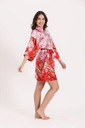 ROBE CURTO FLORAL ROSA