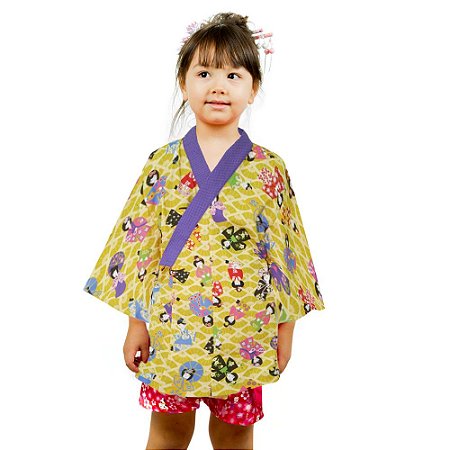 Kimono Infantil Gueixa