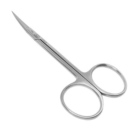 Tesoura Iris Curva Ponta Fina com Faceta 12 CM