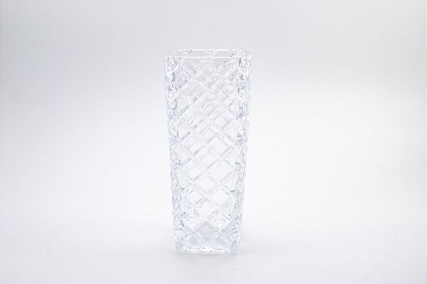 Vaso Glassware Losango Vidro 15 cm