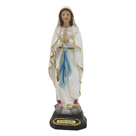 Imagem Nossa Senhora de Lourdes Importada Resina 20 cm