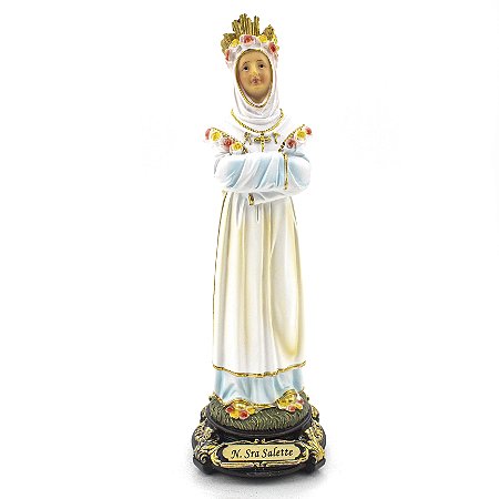 Imagem Nossa Senhora de La Salette Importada Resina 21 cm