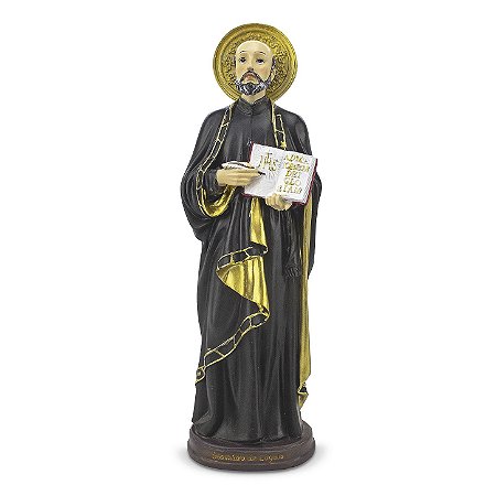 Imagem Santo Inácio de Loyola Importado Resina 30 cm
