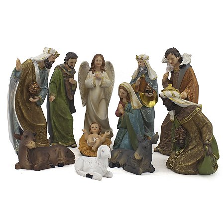 Presépio Importado Resina 11 peças 30 cm