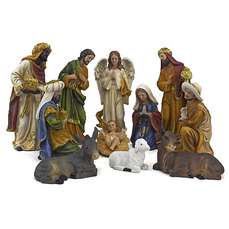 Presépio Importado Resina 11 peças 31 cm