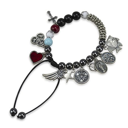 Pulseira A Grande História de Jesus Acrilico 8 mm