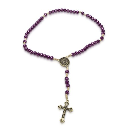 Terço Nossa Senhora Aparecida Marsala Perola 10mm