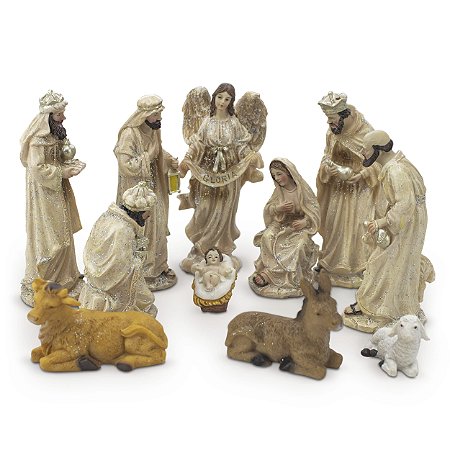 Presépio Importado Resina 11 Peças 13 cm