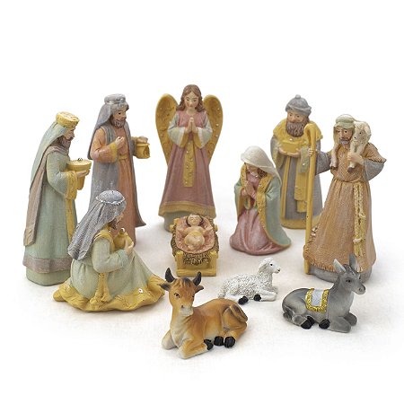 Presépio Importado Resina 11 Peças 12 cm