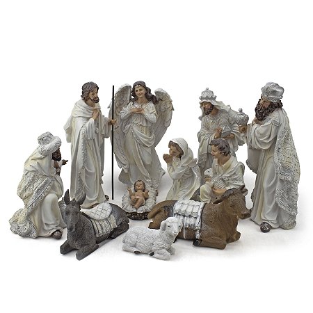 Presépio Importado Resina 11 Peças 30 cm