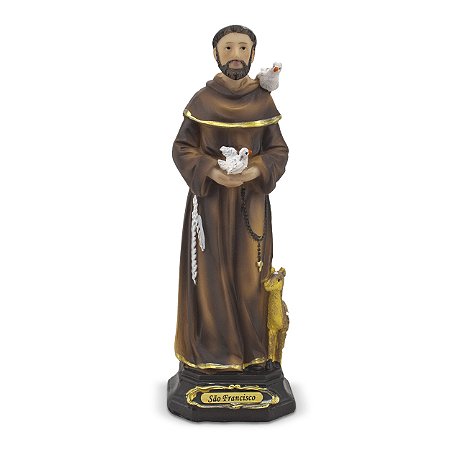 Imagem São Francisco Importada Resina 19 cm