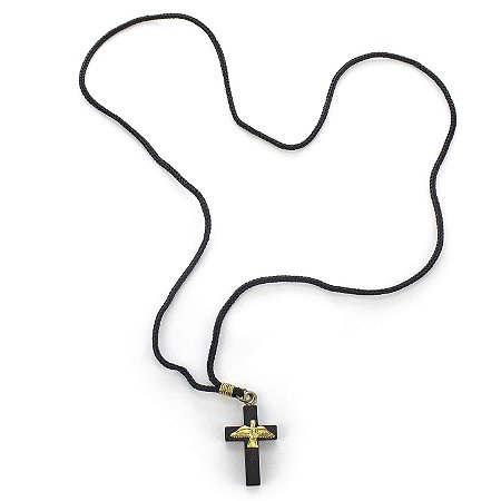 Colar Cruz Espirito Santo Madeira