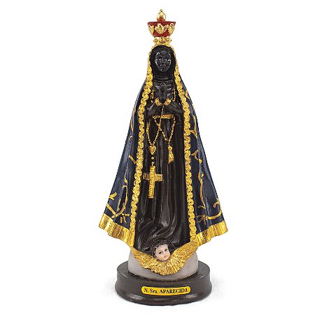 Imagem Nossa Senhora Aparecida Tradicional Resina 20 cm