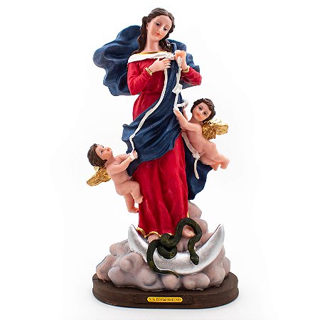 Imagem Nossa Senhora Desatadora dos Nós Resina 32 cm