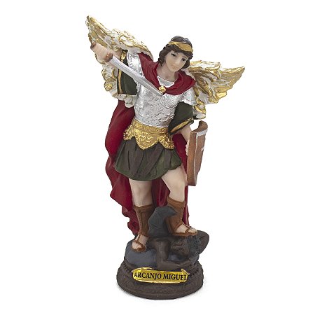 Imagem São Miguel Arcanjo Resina 15 cm