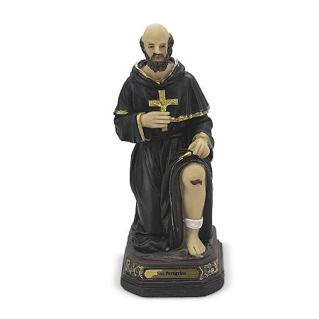 Imagem São Peregrino Importado Resina 12,5 cm