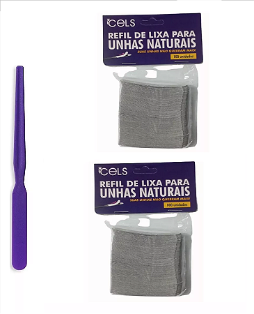 Lixa para unhas naturais Refil-200-unid.+01-base