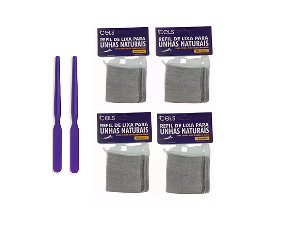 Lixa para unhas naturais Refil-400-unid.+02-base