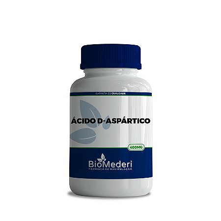 Ácido D-aspártico 400mg (90 cápsulas)
