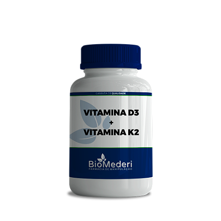Vitamina D3 + Vitamina K2 (Mk-7) (30 cápsulas)