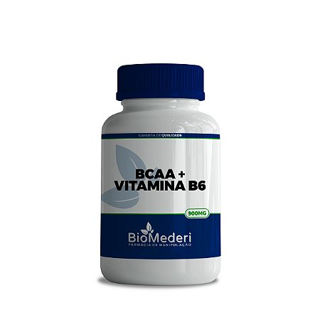 BCAA 800mg + Vitamina B6 100mg (60 cápsulas)