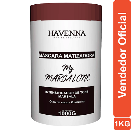 Mascara Matizadora Para Cabelos Marsala Marsalone 1kg