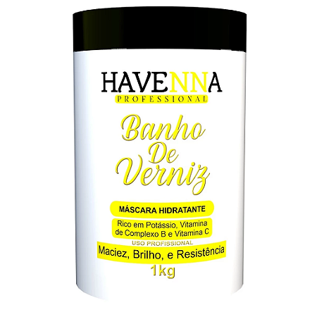 Mascara de hidratação Banho de Verniz 1kg Havenna Profissional