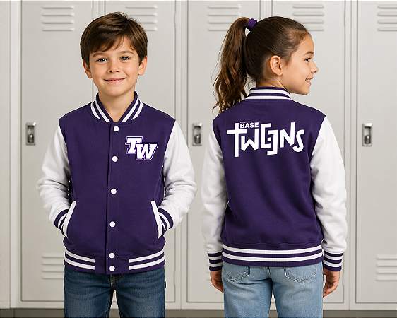 Jaqueta College Americana Personalizada Base Teens - Unissex