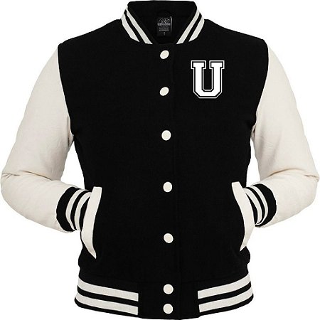 Jaqueta College Americana Letra U Bordada, Unissex