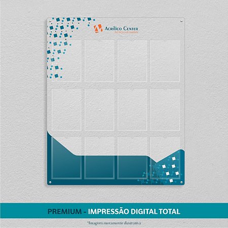 Quadro de Avisos A4 - 12 Displays