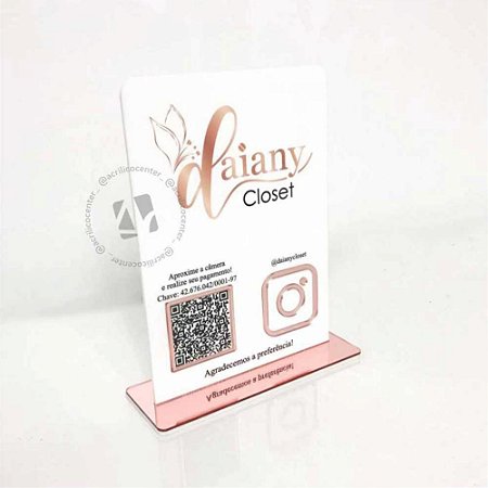 Placa Pix 2 Qr Code - Premium