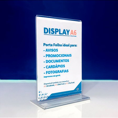 Display 10x15cm Modelo T A6