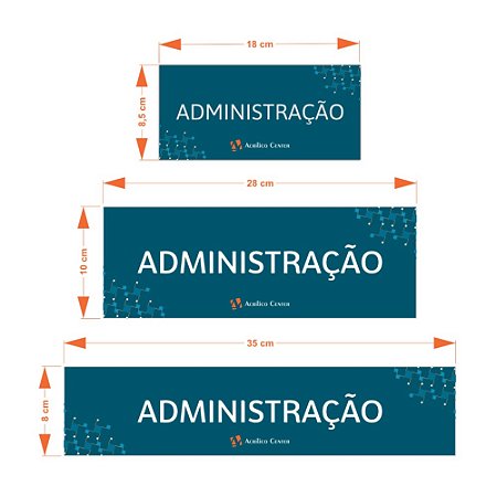 10 UNIDADES - Placa de Identificação em Acrílico - com Logo