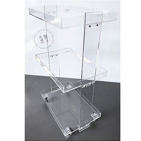 Carrinho Multiuso em Acrílico