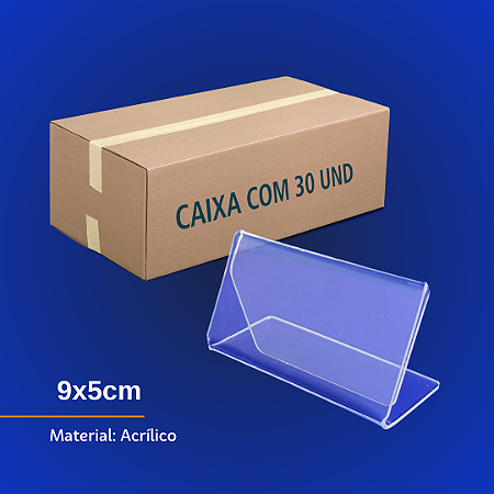 PORTA PREÇO ETIQUETA EM ACRÍLICO - 9x5cm