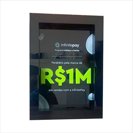 Quadro personalizado em acrílico - Premiação de alto nível