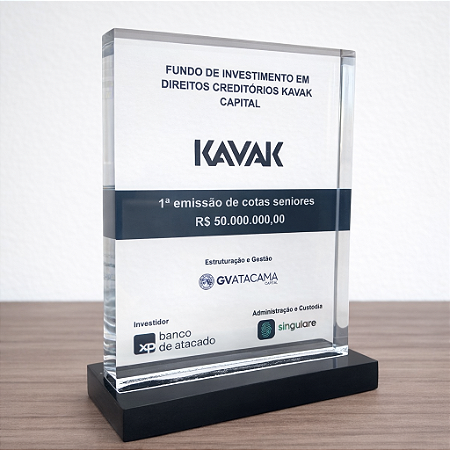 Troféu em acrílico Premium