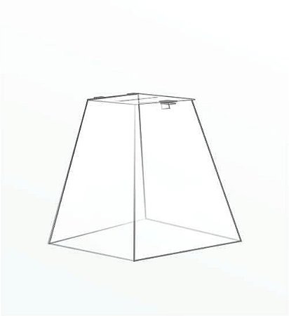 Urna Pirâmide 25x25cm - Acrílico 3mm