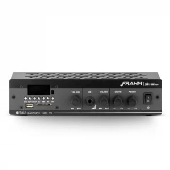 Amplificador - Receiver para Som Ambiente Frahm SLIM 1800 Bluetooth 60W