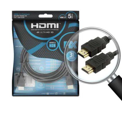 Cabo Hdmi Gold 2.0 4k Hdr 19p 5m-chip Sce 018-2225